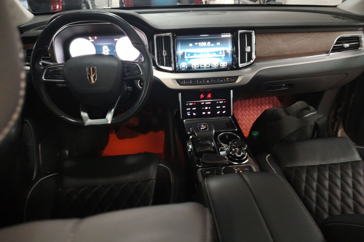 红旗HS7 2019款 3.0T 自动四驱智联旗畅版中控内饰7002