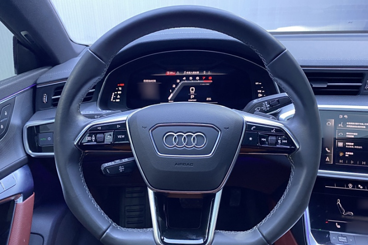 奥迪A7L 2024款 45 TFSI quattro S-line 黑武士版中控内饰7002