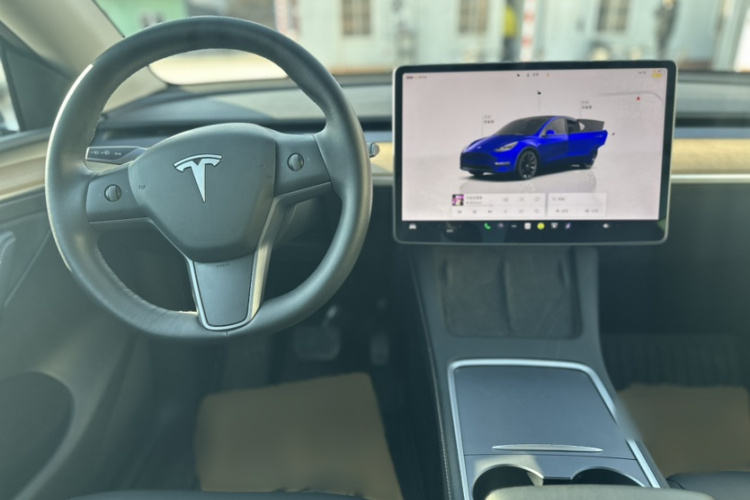 特斯拉 Model Y 2021款 长续航全轮驱动版 3D7中控内饰7002