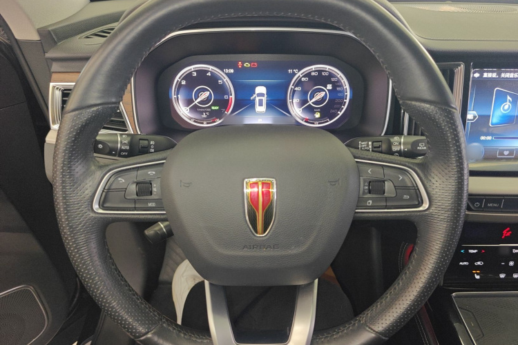 红旗HS7 2022款 2.0T DCT两驱智联旗享版 五座中控内饰13