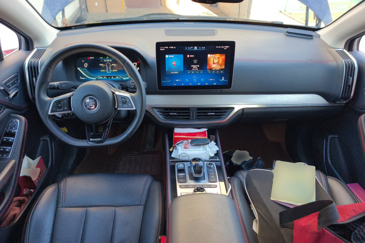 比亚迪 唐新能源 2019款 DM 2.0T 全时四驱智联创享型 7座 国VI中控内饰12