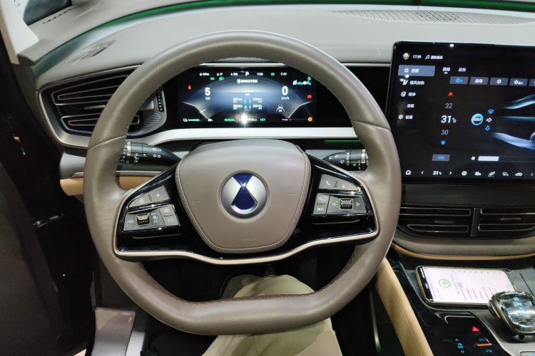 腾势D9 2022款 DM-i 970 四驱旗舰型中控内饰13