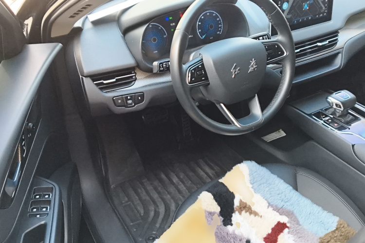 红旗E-QM5 2023款 基础出行版中控内饰7003