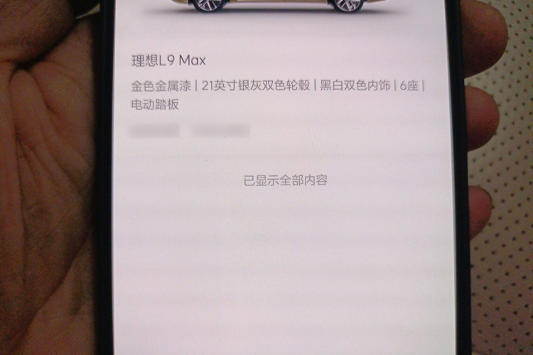 理想汽车 理想L9 2022款 Max局部细节9005