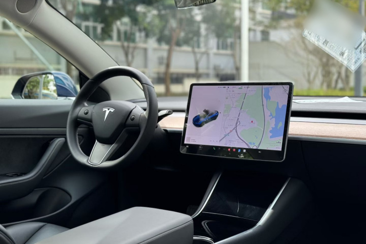 特斯拉 Model 3 2020款 改款 长续航后轮驱动版中控内饰7002