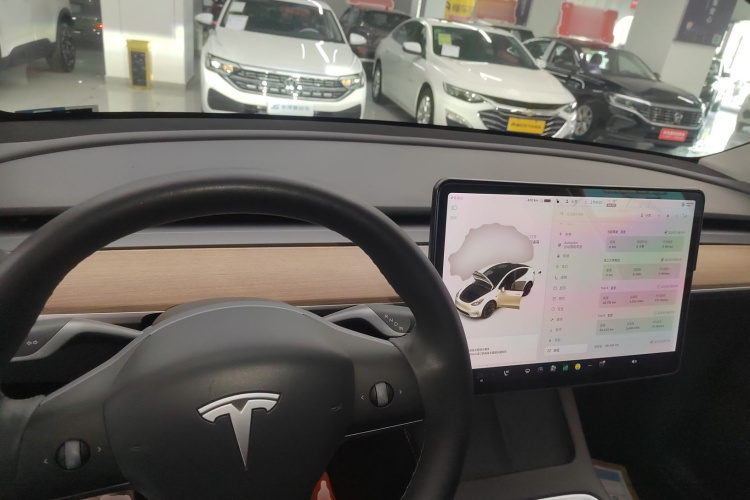 特斯拉 Model Y 2021款 标准续航后驱版中控内饰7002