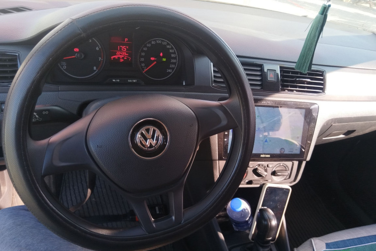 大众 桑塔纳 2016款 1.6L 自动风尚版中控内饰12