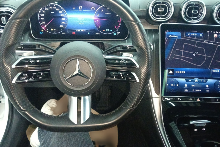 奔驰C级 2022款 改款 C 260 L 运动版中控内饰7002