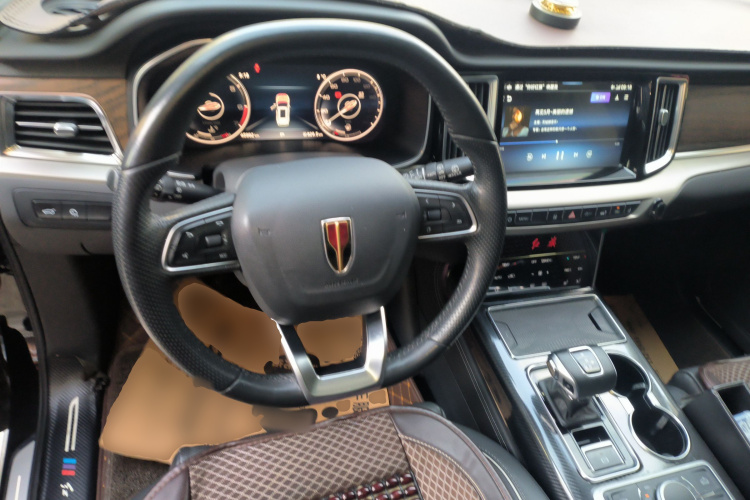 红旗HS7 2021款 3.0T 自动四驱智联旗畅版中控内饰13