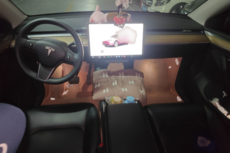 特斯拉 Model Y 2022款 长续航全轮驱动版中控内饰7002