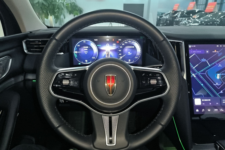 红旗HS7 PHEV 2024款 2.0T PHEV 四驱旗畅版 6座中控内饰13