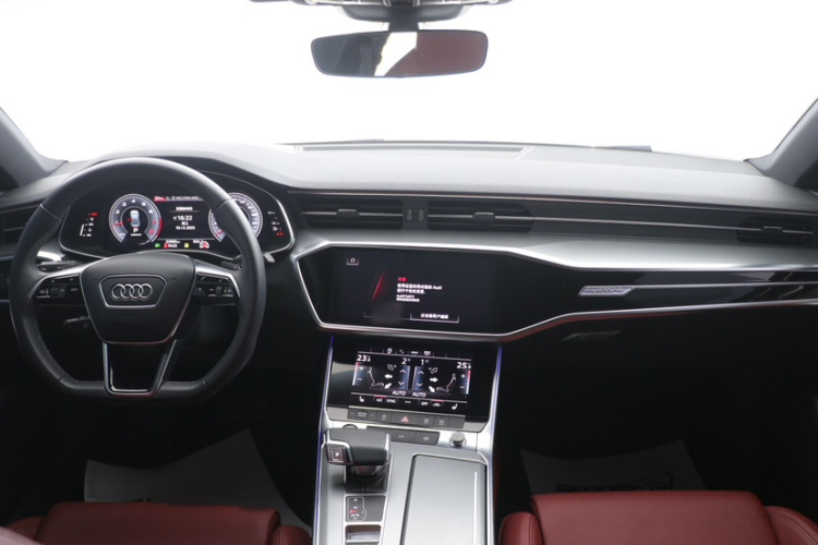 奥迪A7L 2024款 45 TFSI quattro S-line 黑武士版中控内饰7002