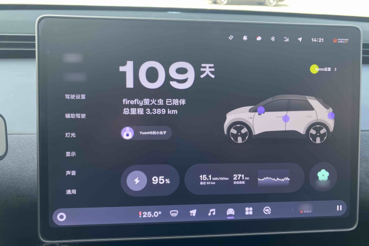 firefly萤火虫 2025款 发光版中控内饰7006