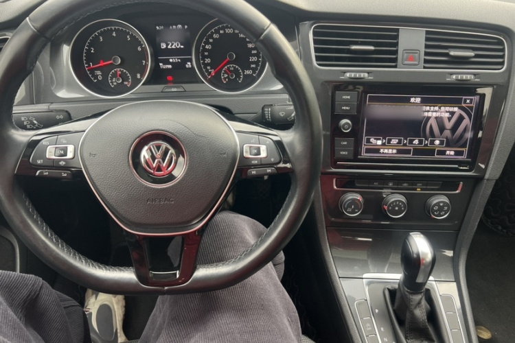 大众 高尔夫 2019款 280TSI DSG舒适型 国VI中控内饰7004