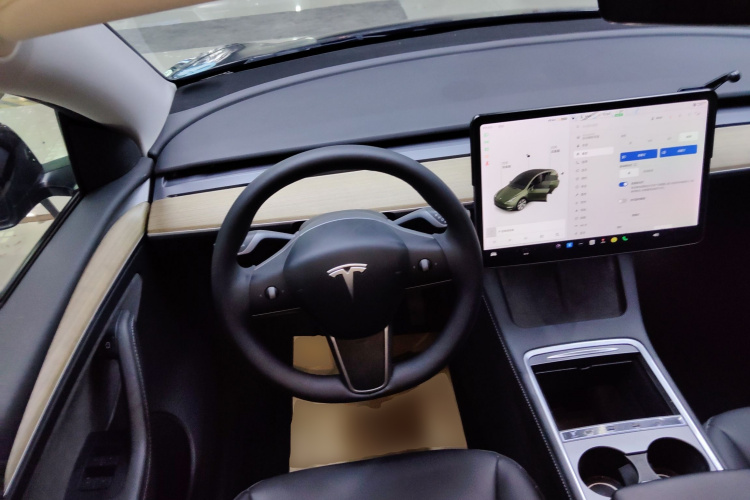 特斯拉 Model Y 2021款 长续航全轮驱动版 3D7中控内饰13