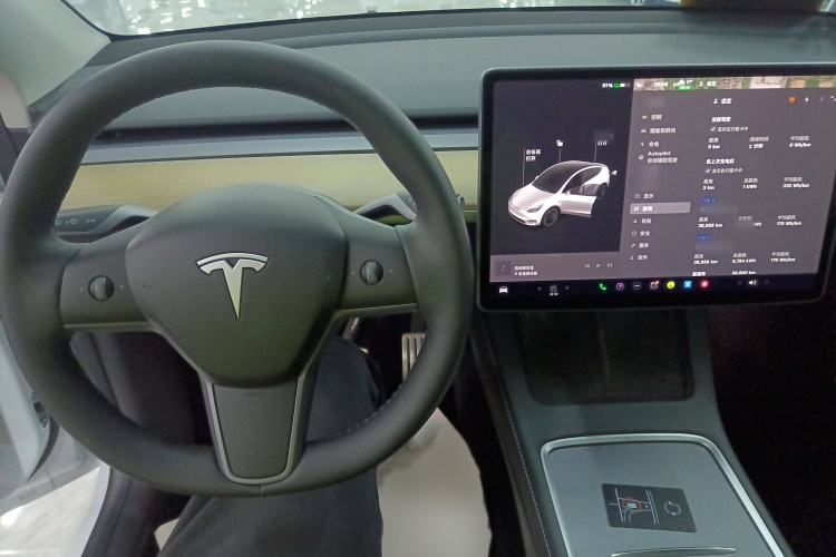 特斯拉 Model Y 2022款 Performance高性能全轮驱动版中控内饰7002