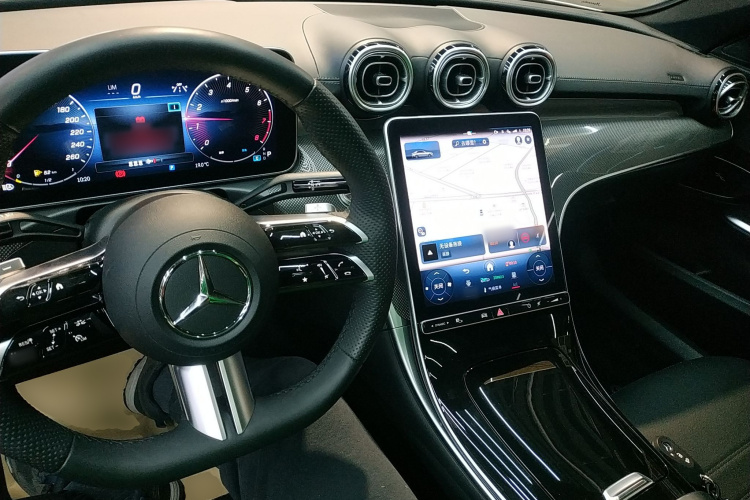 奔驰C级 2023款 改款 C 260 L 运动版中控内饰7002