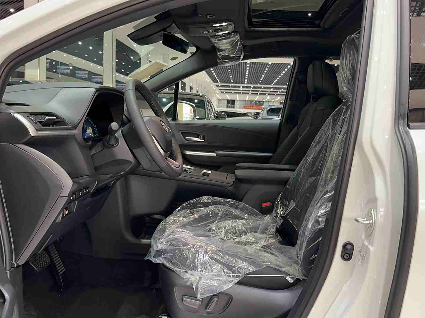 车辆左侧前座椅及内饰整体状态展示