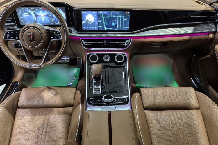 红旗H9 2020款 2.0T 智联旗享版中控内饰7003