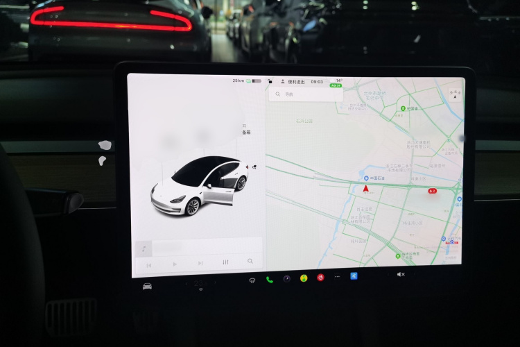 特斯拉 Model 3 2021款 标准续航后驱升级版 3D6中控内饰7002