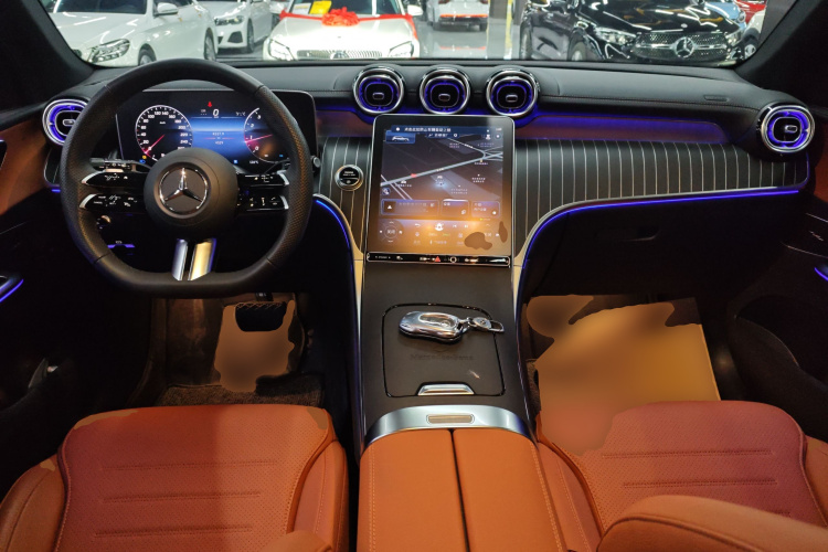 奔驰GLC 2024款 改款 GLC 300 L 4MATIC 动感型 5座中控内饰12