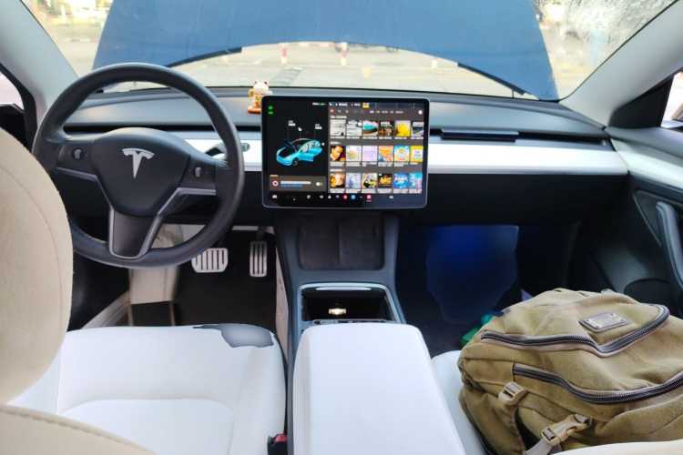 特斯拉 Model 3 2021款 Performance高性能全轮驱动版中控内饰7002