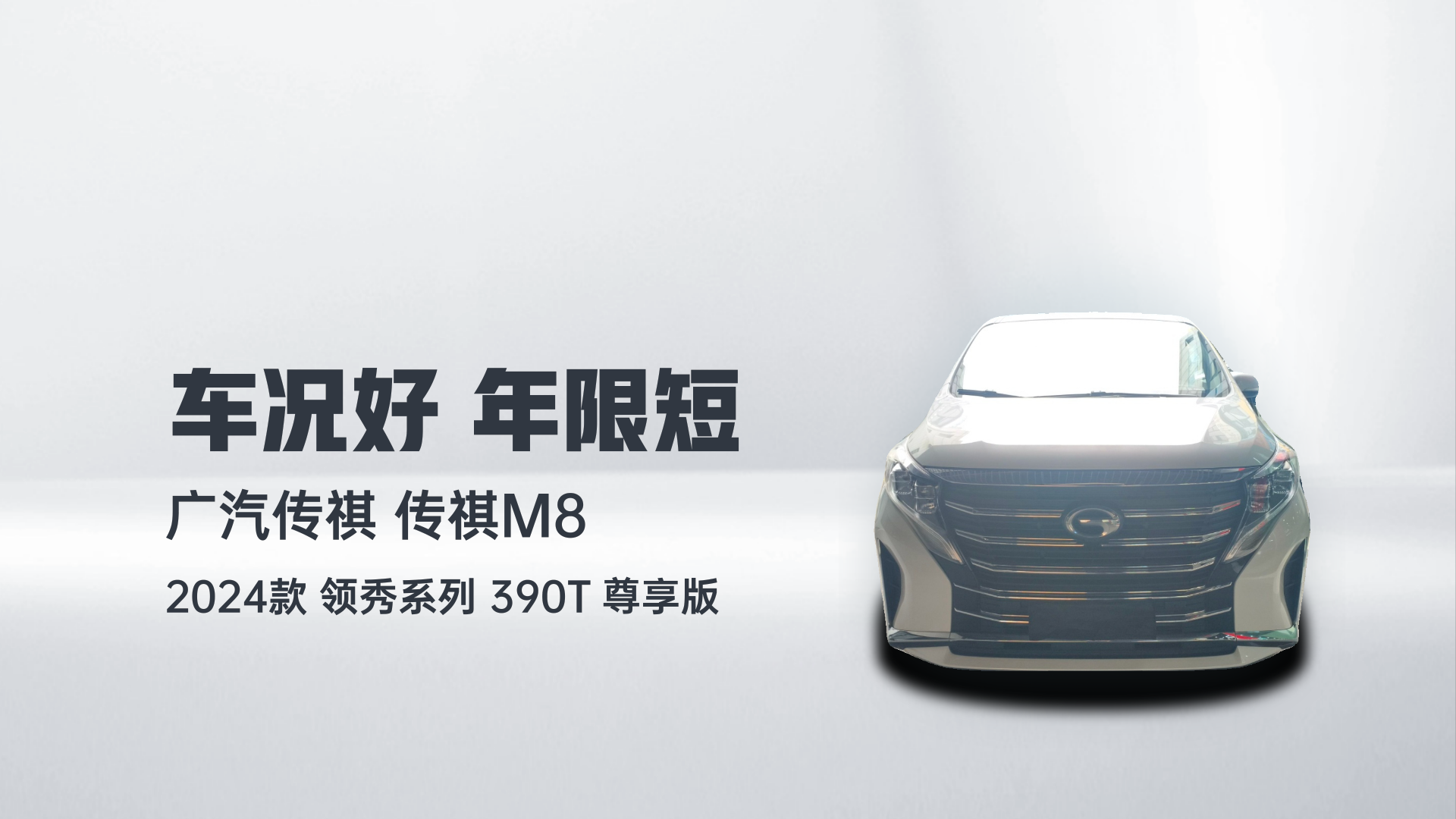 广汽传祺 传祺M8 2024款 领秀系列 390T 尊享版解读1