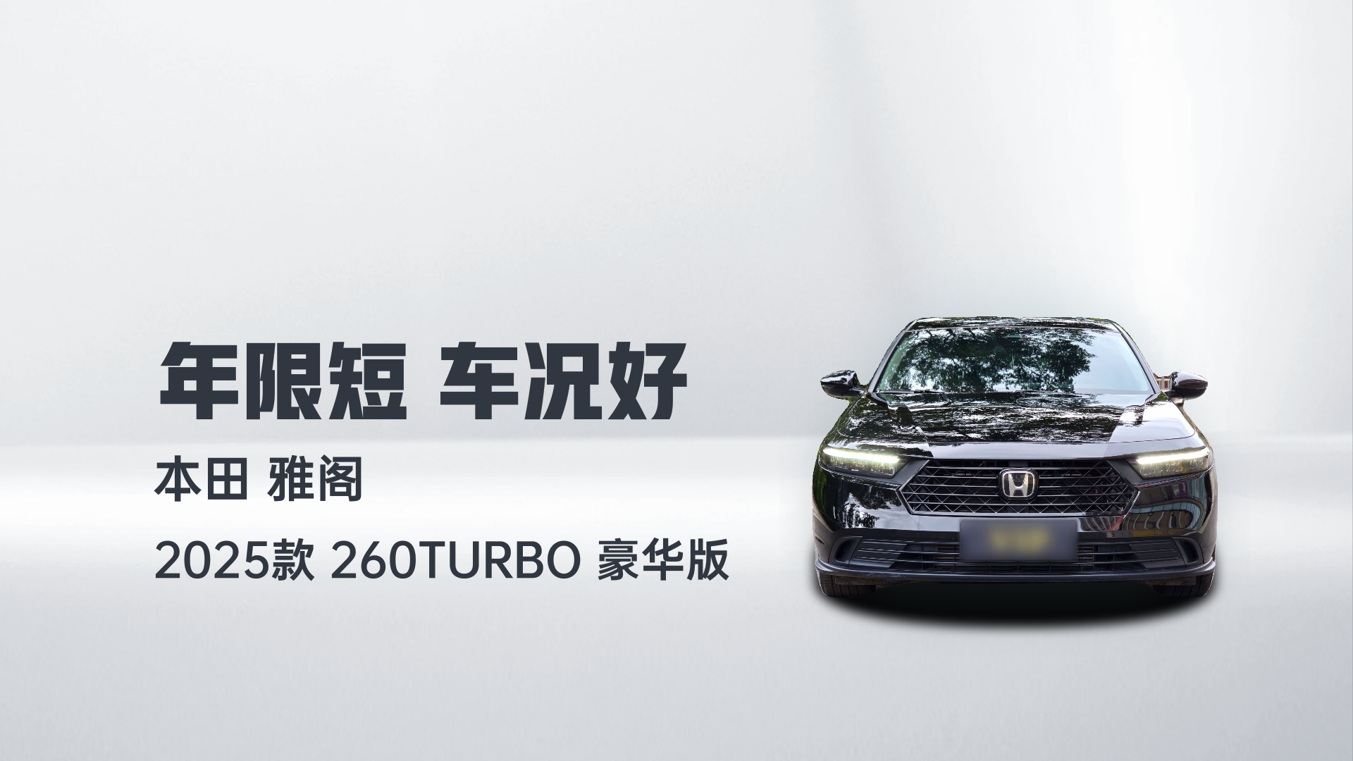 本田 雅阁 2025款 260TURBO 豪华版解读1