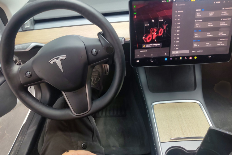 特斯拉 Model 3 2021款 改款二 Performance高性能全轮驱动版中控内饰12
