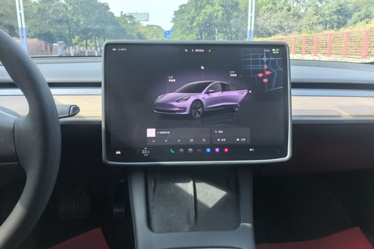 特斯拉 Model 3 2022款 后轮驱动版中控内饰7005
