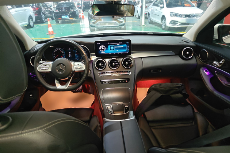 奔驰C级 2021款 C 200 L 时尚型运动版中控内饰12