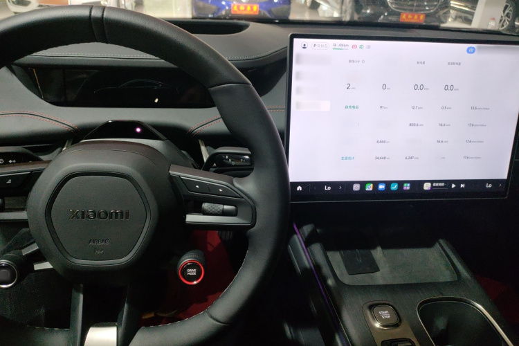 小米汽车 小米SU7 2024款 四驱超长续航高阶智驾Max版中控内饰7002