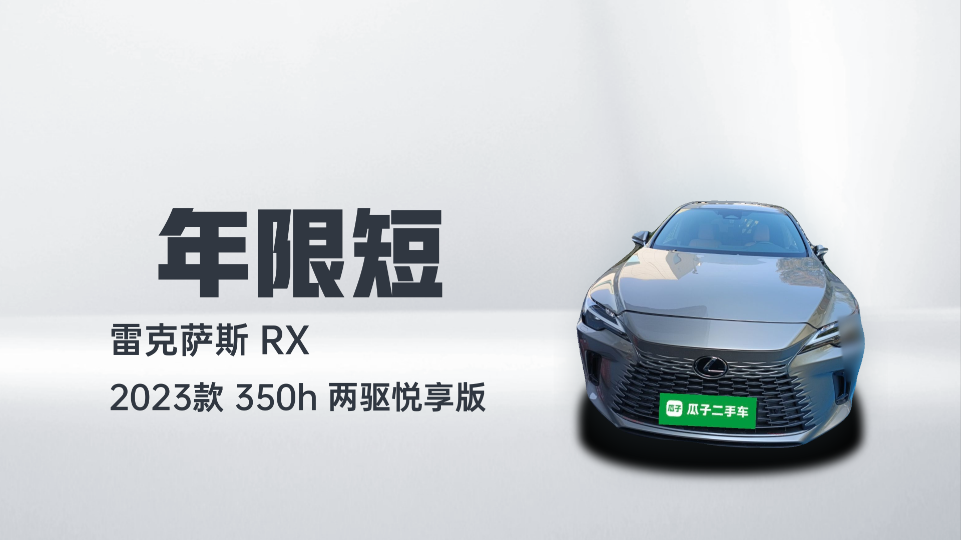 雷克萨斯RX 2023款 350h 两驱悦享版解读2