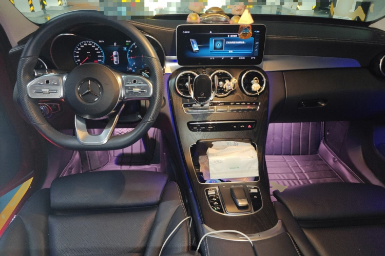 奔驰C级 2020款 C 200 L 时尚型运动版中控内饰12
