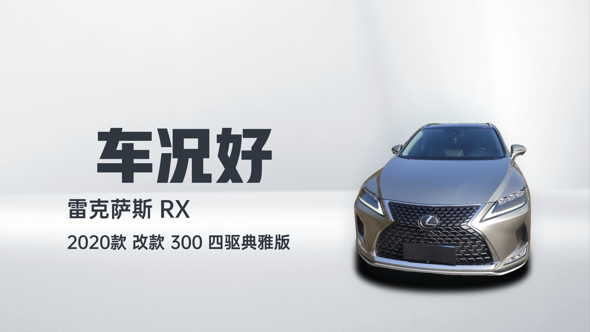 雷克萨斯RX 2020款 改款 300 四驱典雅版解读1
