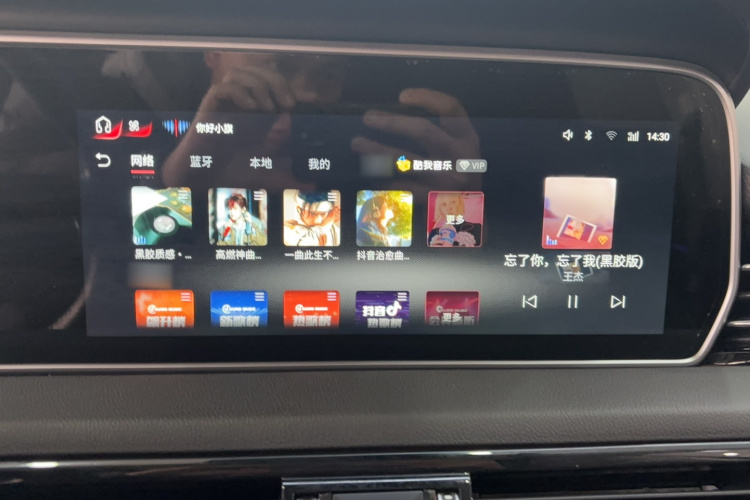 红旗HS5 2022款 改款 2.0T 智联旗享版中控内饰7006