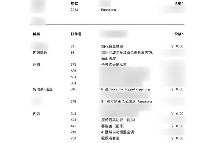 保时捷 2023款 Panamera 2.9T局部细节9007