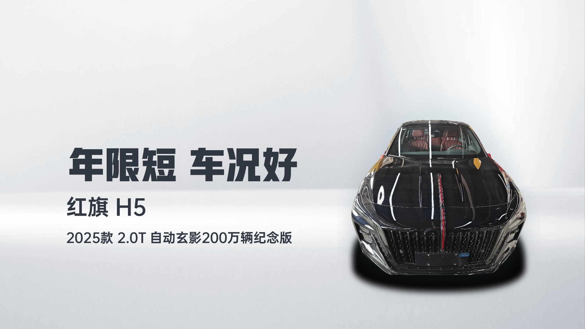 红旗H5 2025款 2.0T 自动玄影200万辆纪念版解读1