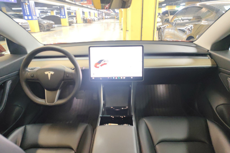 特斯拉 Model 3 2020款 改款 长续航后轮驱动版中控内饰7002