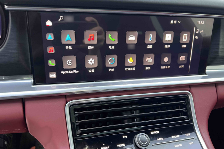 保时捷 2023款 Panamera 4 行政加长铂金版 2.9T中控内饰7003