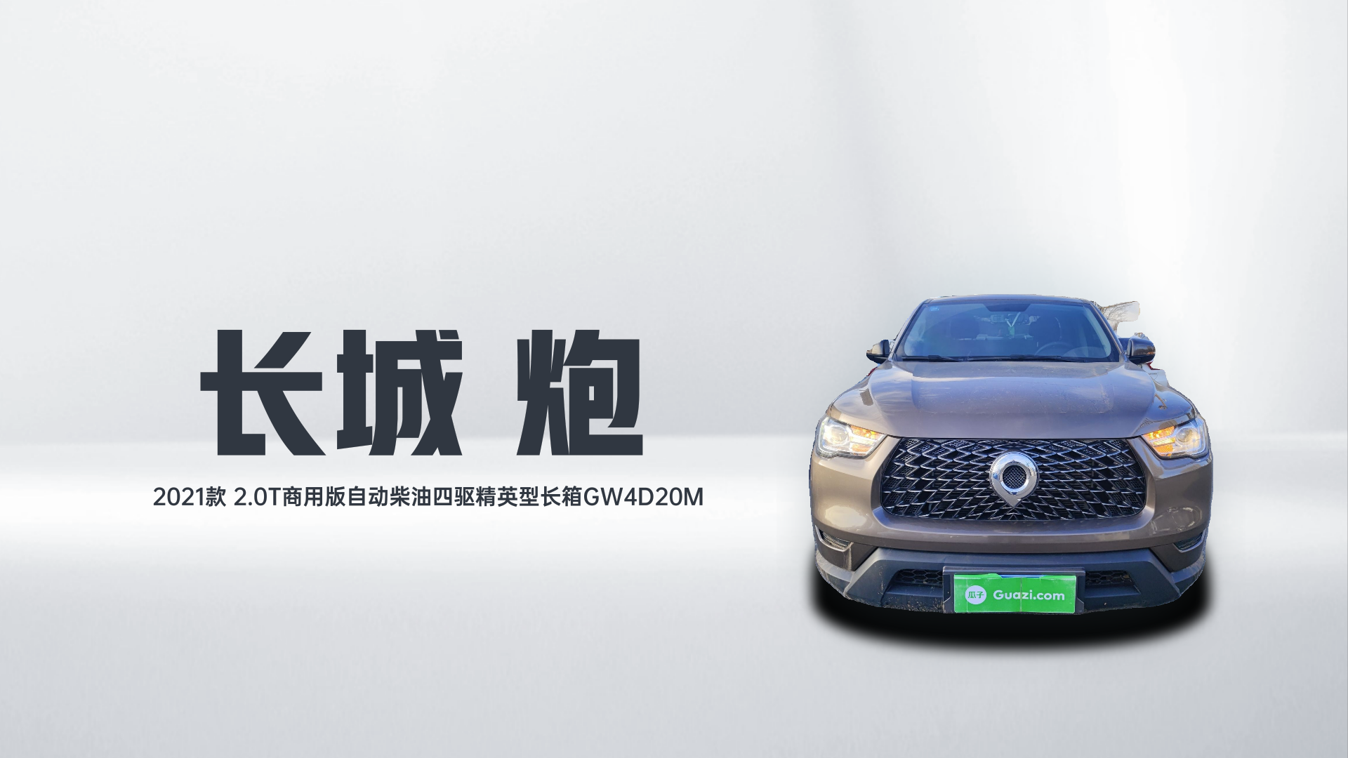 长城 炮 2021款 2.0T商用版自动柴油四驱精英型长箱GW4D20M解读1