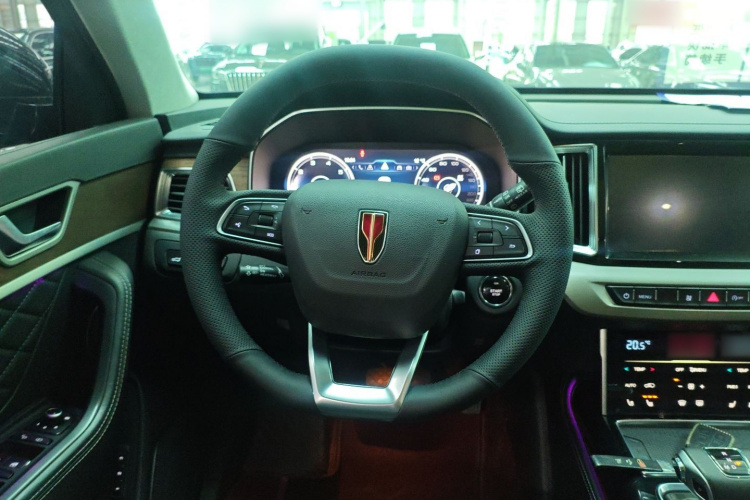 红旗HS7 2022款 3.0T 自动四驱智联旗畅版 五座中控内饰13