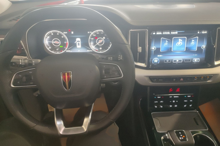 红旗HS7 2021款 2.0T DCT两驱智联旗畅版中控内饰12