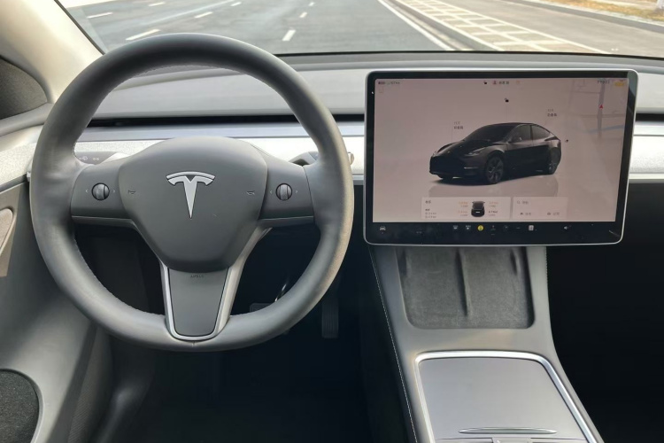 特斯拉 Model Y 2023款 长续航全轮驱动版中控内饰7005