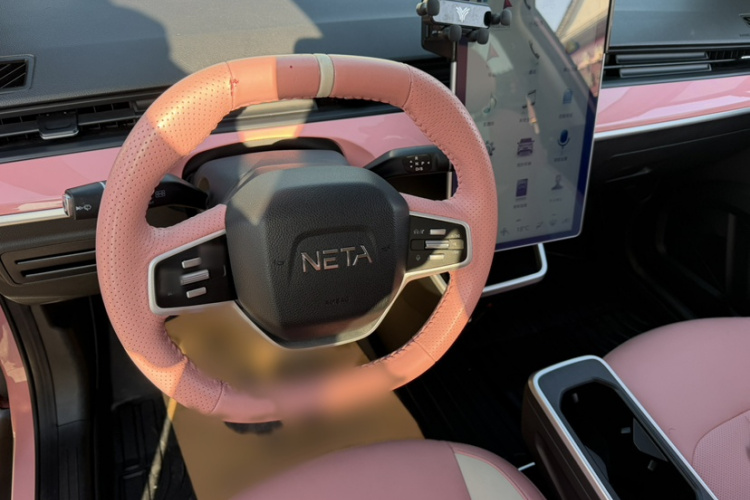 哪吒汽车 哪吒V 2022款 潮 400 Lite 粉色定制款局部细节13