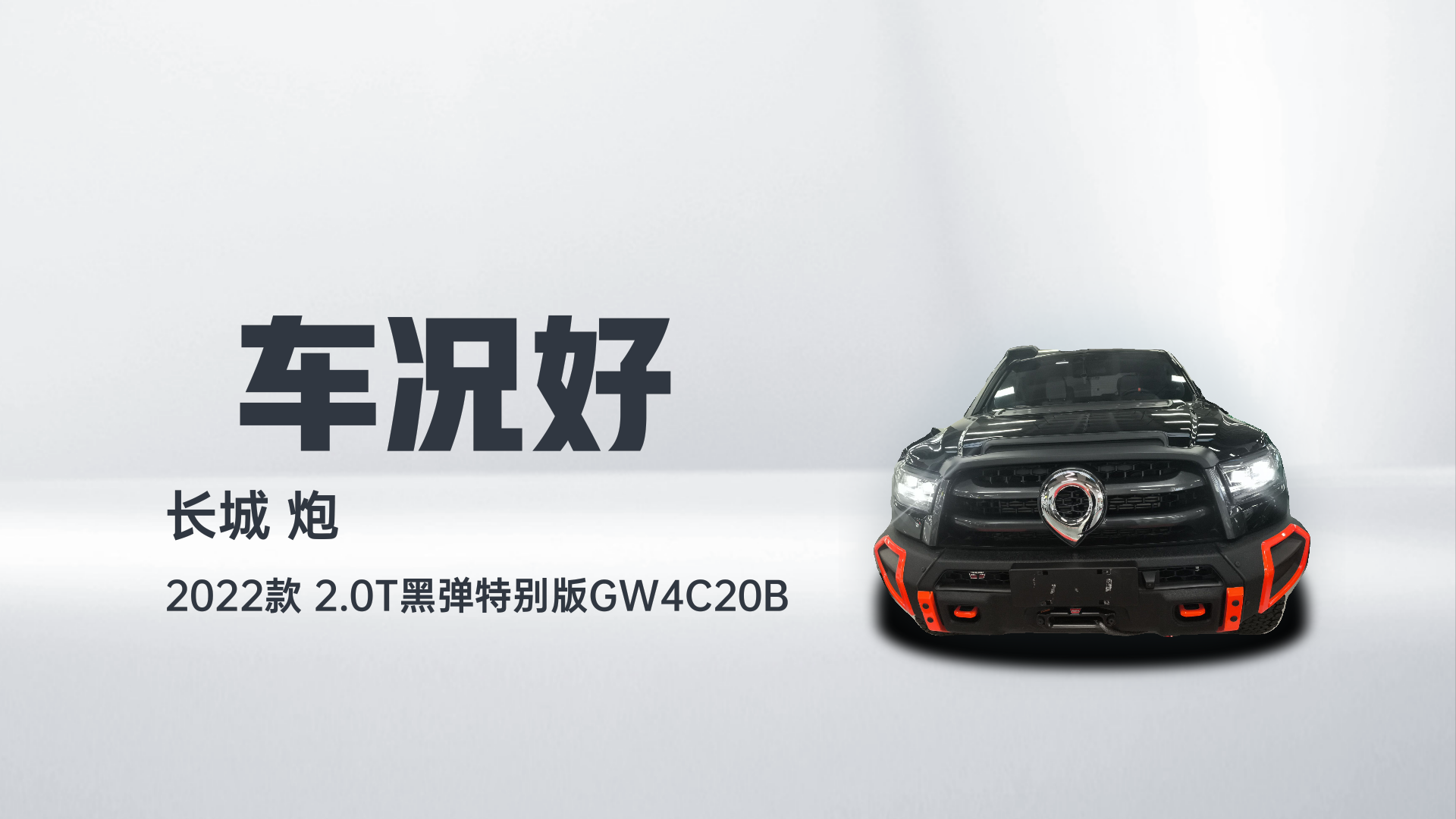 长城 炮 2022款 2.0T黑弹特别版GW4C20B解读1