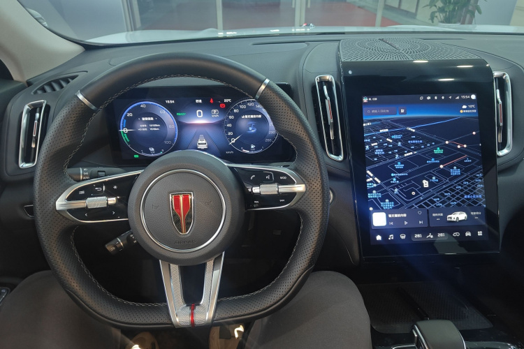 红旗HS3 PHEV 2024款 PHEV 115km 劲为版中控内饰7002