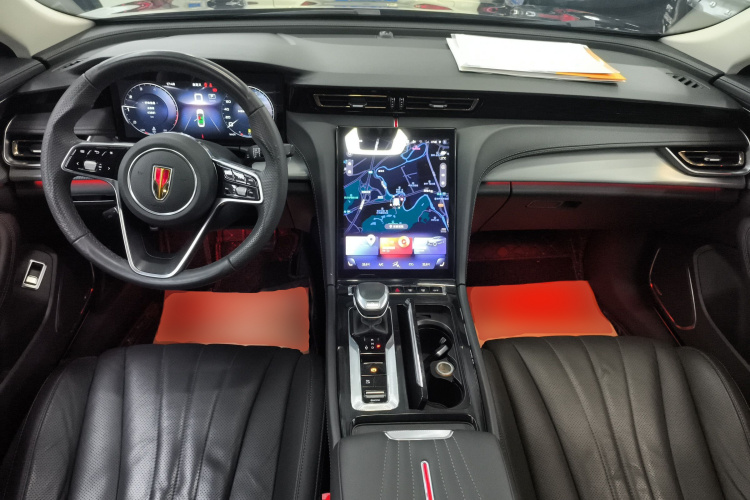 红旗H5 2023款 2.0T 自动智联旗畅版中控内饰7002