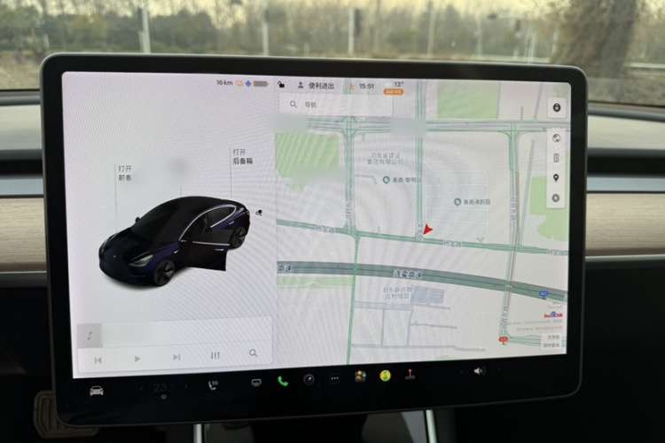 特斯拉 Model 3 2019款 标准续航后驱升级版中控内饰7004