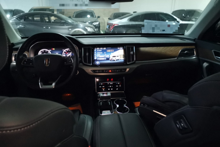 红旗HS7 2021款 2.0T DCT两驱智联旗享版中控内饰12